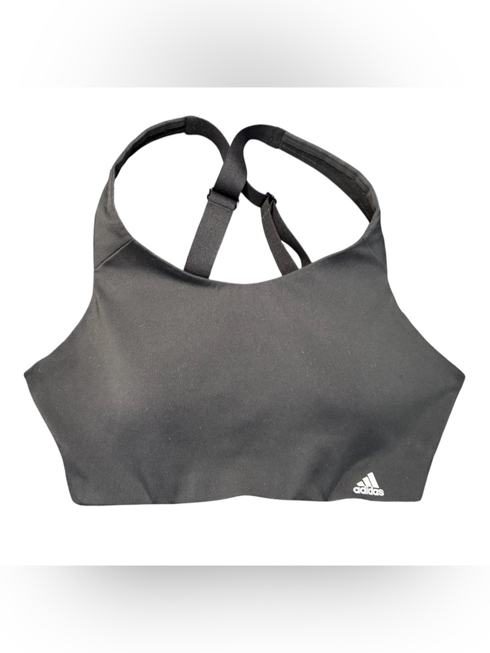 adidas Black Racerback Sports Bra with Logo Size 36B